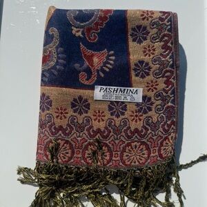 New | Limited Edition: Navy Blue Shimmer Pashmina Shawl